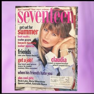Seventeen Magazine May 1994 Claudia Schiffer Ricki Lake Queen Latifah
